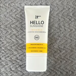 IT Cosmetics Hello Sunshine Invisible Sunscreen For Face SPF 50 1.7 oz